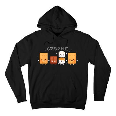 Smores Group Hug Camping Campfire Marshmallow Smores Tall Hoodie