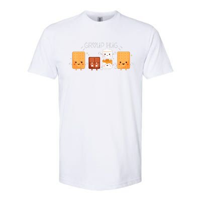 Smores Group Hug Camping Campfire Marshmallow Smores Softstyle CVC T-Shirt