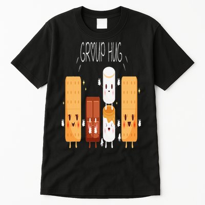 Smores Group Hug  Camping Campfire Marshmallow Smores Tall T-Shirt