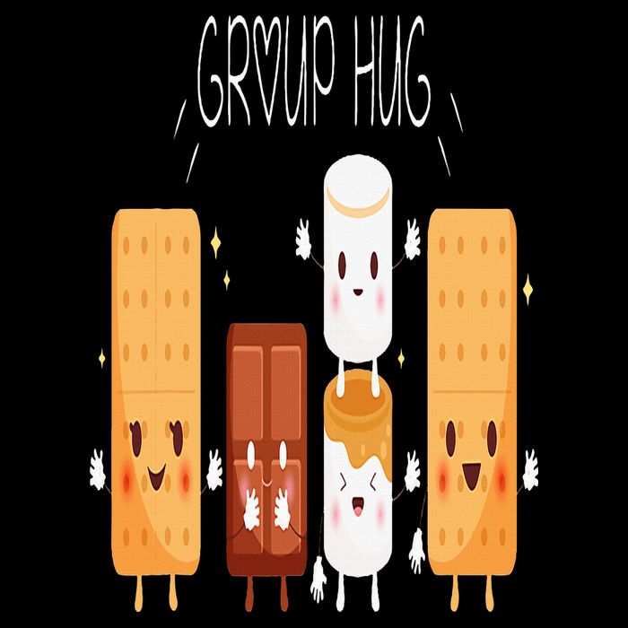 Smores Group Hug  Camping Campfire Marshmallow Smores Impact Tech Backpack