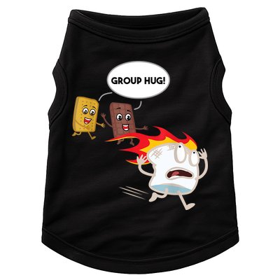 Smores Group Hug S’Mores Camping Food Marshmallows On Fire Doggie Tank