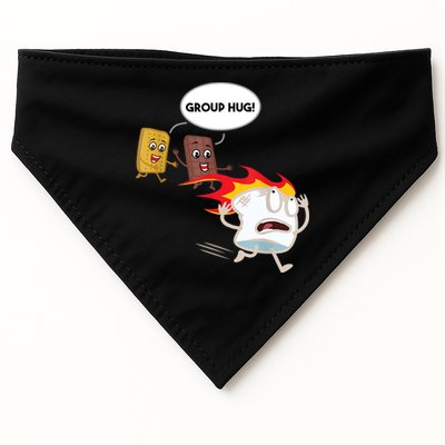 Smores Group Hug S’Mores Camping Food Marshmallows On Fire USA-Made Doggie Bandana