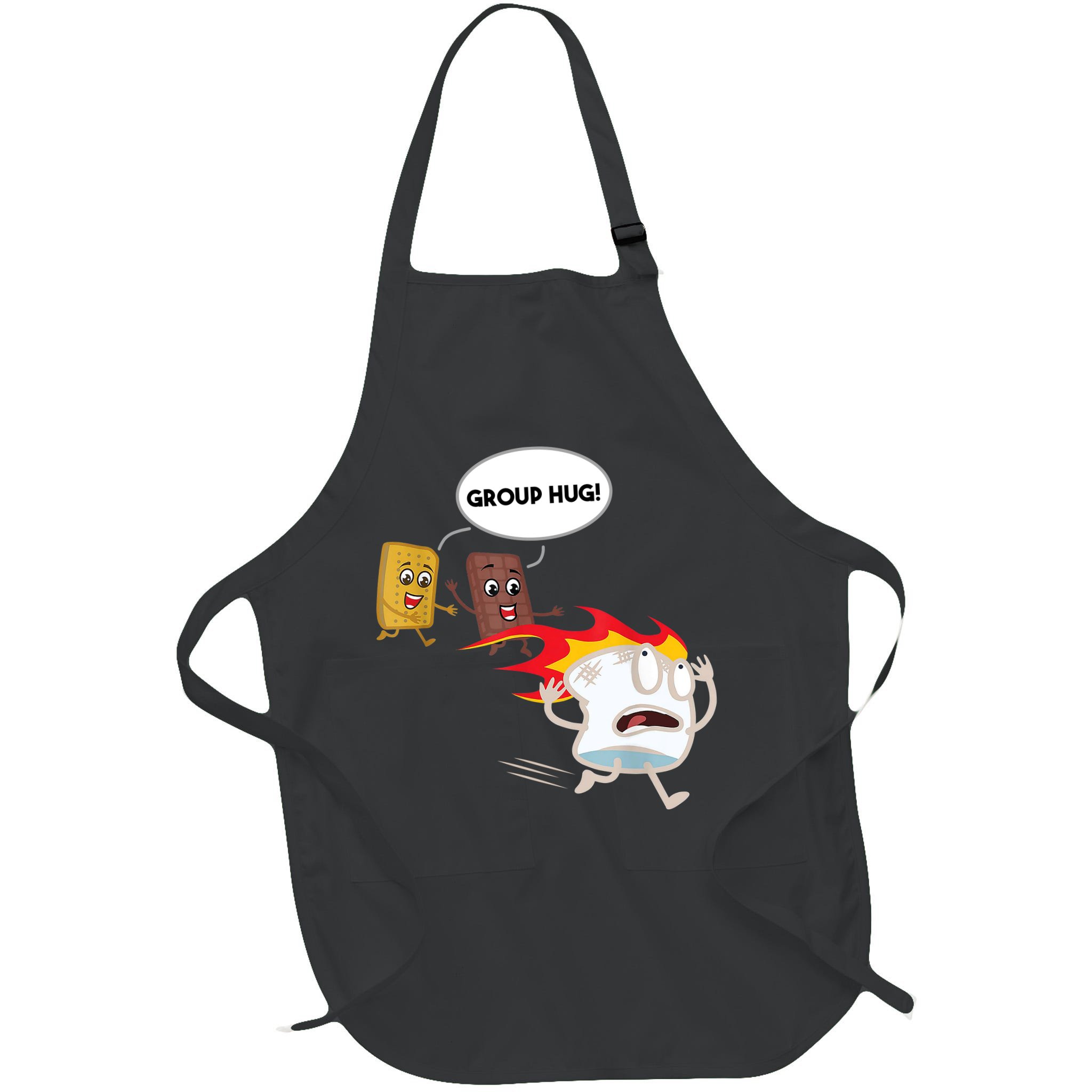 Smores Group Hug S’Mores Camping Food Marshmallows On Fire Apron