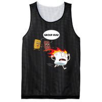 Smores Group Hug S’Mores Camping Food Marshmallows On Fire Mesh Reversible Basketball Jersey Tank