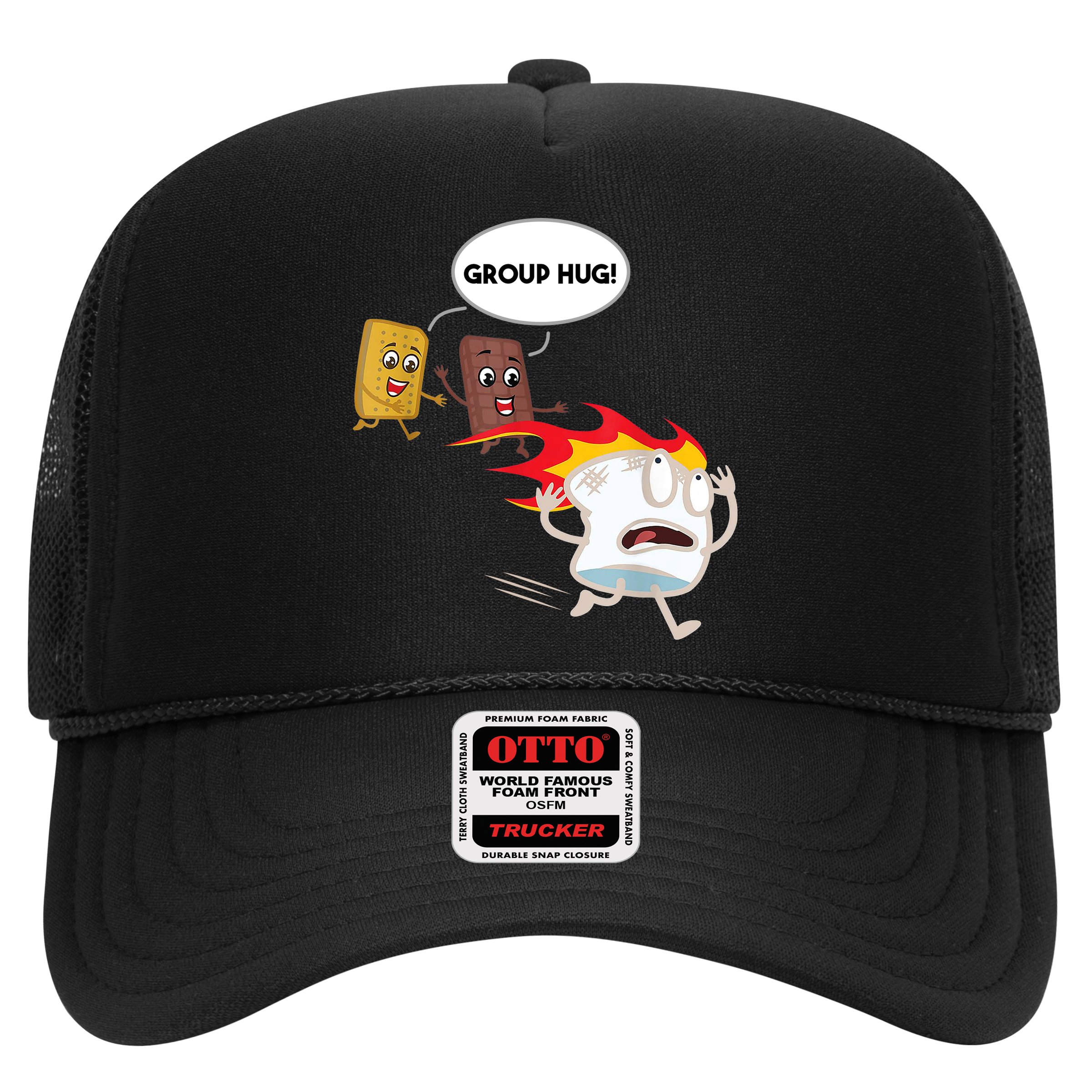 Smores Group Hug S’Mores Camping Food Marshmallows On Fire Hat