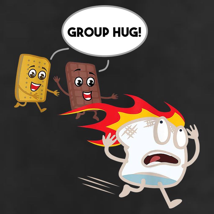 Smores Group Hug S’Mores Camping Food Marshmallows On Fire Hat