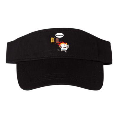 Smores Group Hug S’Mores Camping Food Marshmallows On Fire Visor