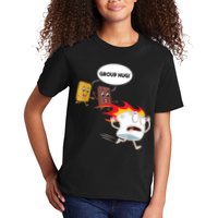 Smores Group Hug S’Mores Camping Food Marshmallows On Fire Kids T-Shirt