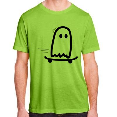 Skateboard Ghost Halloween Costume Funny Ghost Skateboarding Gift Adult ChromaSoft Performance T-Shirt