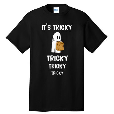 Spooky Ghost Halloween Costume for Trick or Treat Party Tall T-Shirt