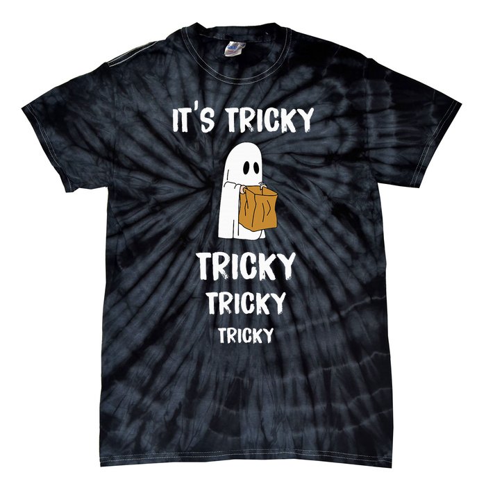 Spooky Ghost Halloween Costume for Trick or Treat Party Tie-Dye T-Shirt