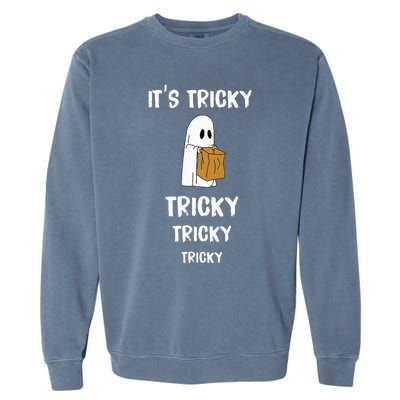 Spooky Ghost Halloween Costume for Trick or Treat Party Garment-Dyed Sweatshirt