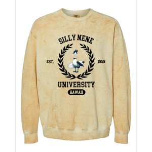 Silly Goose Hawaii Silly Nene Goose Colorblast Crewneck Sweatshirt