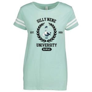 Silly Goose Hawaii Silly Nene Goose Enza Ladies Jersey Football T-Shirt