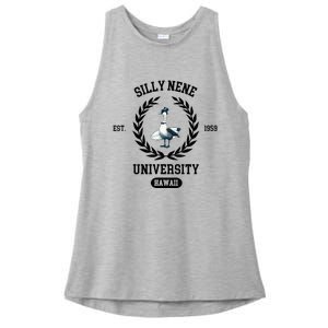 Silly Goose Hawaii Silly Nene Goose Ladies PosiCharge Tri-Blend Wicking Tank