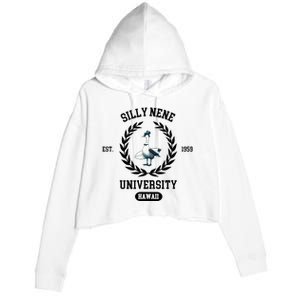 Silly Goose Hawaii Silly Nene Goose Crop Fleece Hoodie