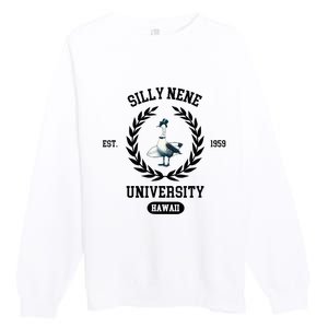 Silly Goose Hawaii Silly Nene Goose Premium Crewneck Sweatshirt