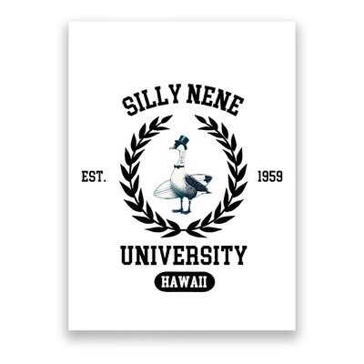 Silly Goose Hawaii Silly Nene Goose Poster