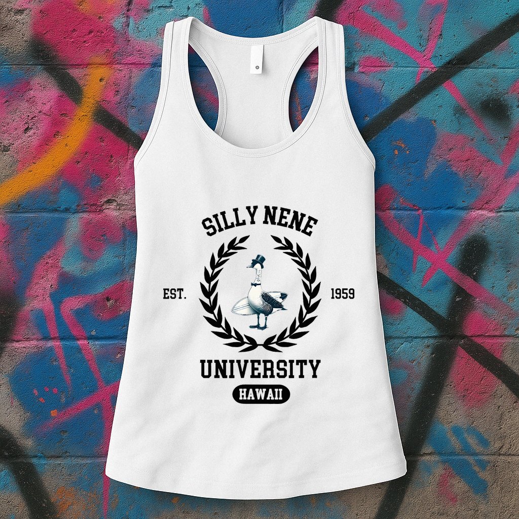 Silly Goose Hawaii Silly Nene Goose Womens Tank Top