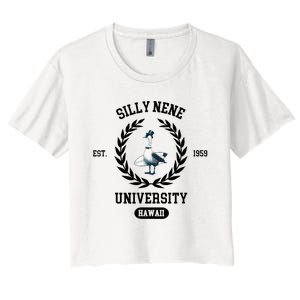 Silly Goose Hawaii Silly Nene Goose Women's Crop Top Tee