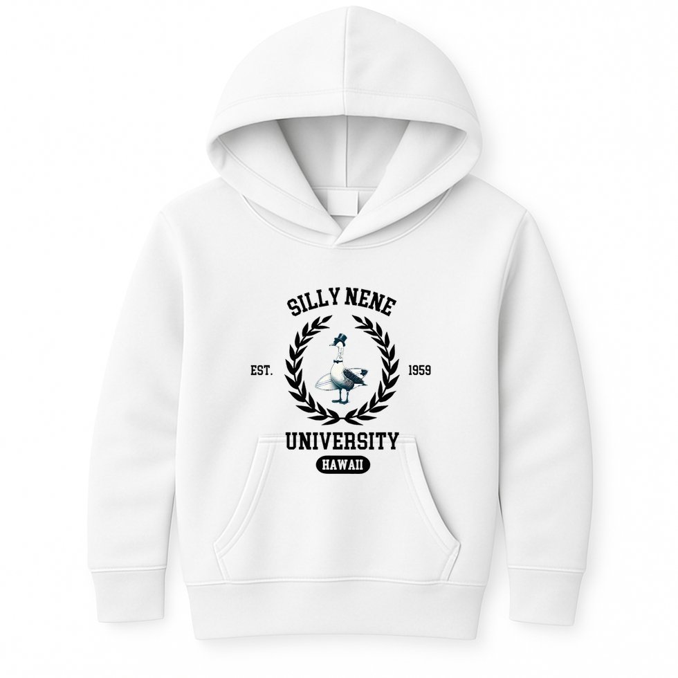 Silly Goose Hawaii Silly Nene Goose Kids Hoodie