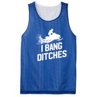 Snowmobile Gift I Bang Ditches Snowmobiling Gift Mesh Reversible Basketball Jersey Tank