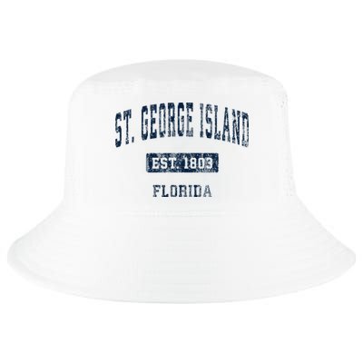 St. George Island Florida Fl Vintage Sports Established Cool Comfort Performance Bucket Hat