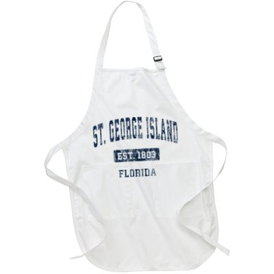 St. George Island Florida Fl Vintage Sports Established Apron