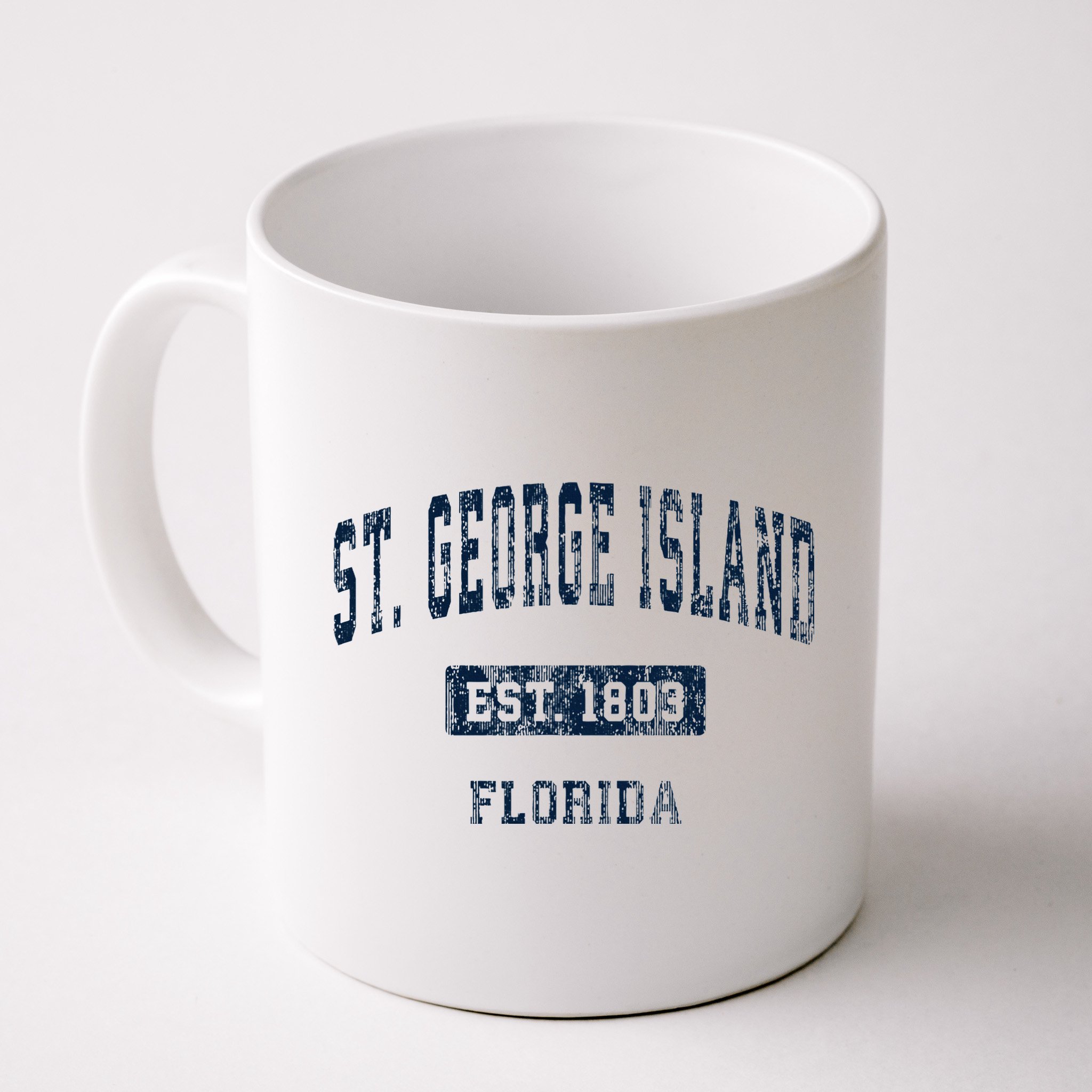 St. George Island Florida Fl Vintage Sports Established Mug