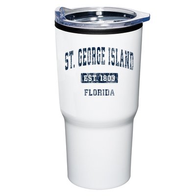 St. George Island Florida Fl Vintage Sports Established Tumbler