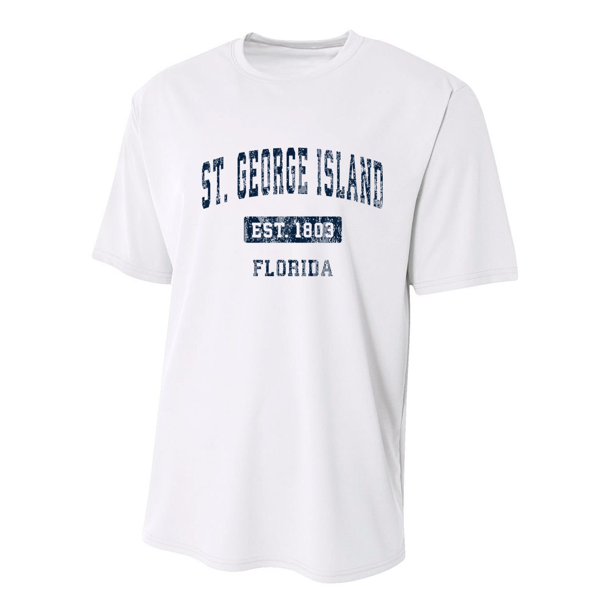 St. George Island Florida Fl Vintage Sports Established Youth Performance Sprint T-Shirt