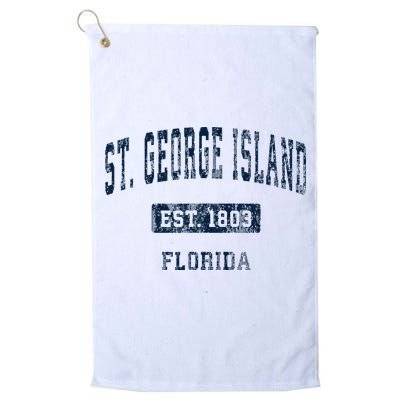 St. George Island Florida Fl Vintage Sports Established Golf Towel