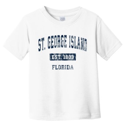 St. George Island Florida Fl Vintage Sports Established Toddler T-Shirt