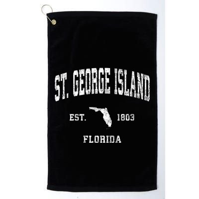 St. George Island Florida Fl Vintage Athletic Golf Towel