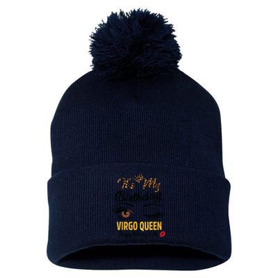 September Girl Its My Birthday Virgo Queen Bday Pom Pom 12in Knit Beanie