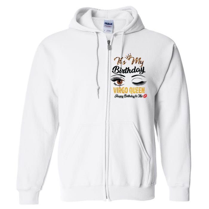 September Girl Its My Birthday Virgo Queen Bday Full Zip Hoodie