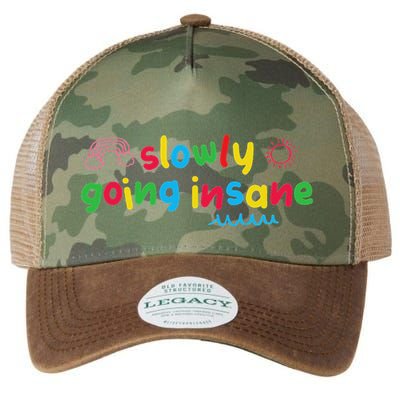 Slowly Going Insane Kidcore Clowncore Aesthetic Legacy Tie Dye Trucker Hat