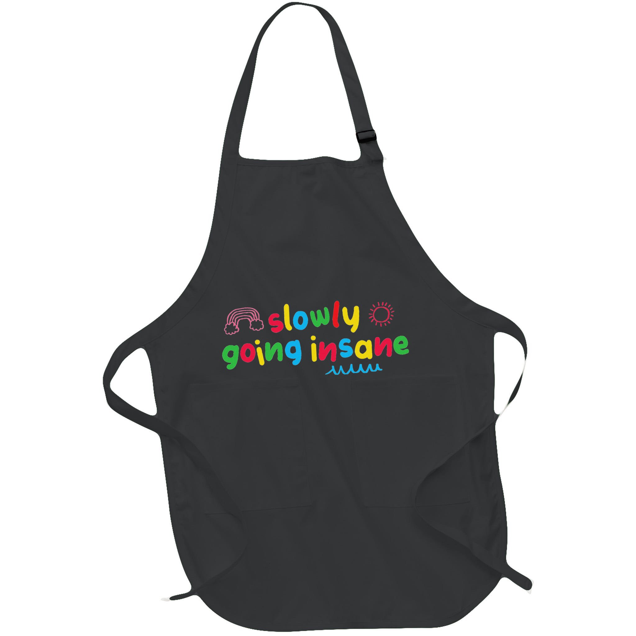 Slowly Going Insane Kidcore Clowncore Aesthetic Apron