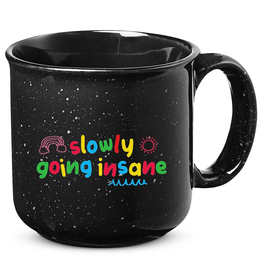 Slowly Going Insane Kidcore Clowncore Aesthetic 15oz Campfire Ceramic Mug