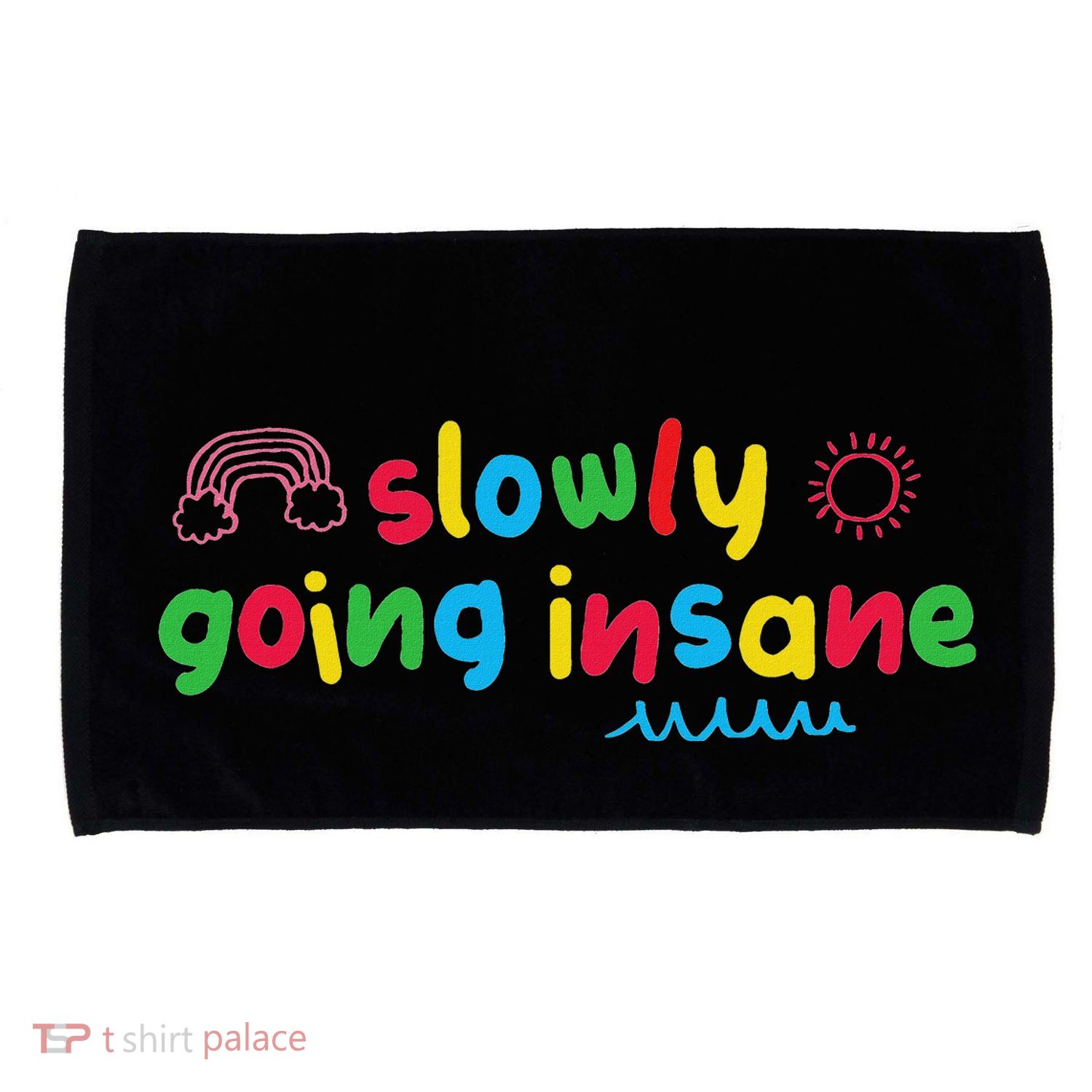 Slowly Going Insane Kidcore Clowncore Aesthetic Microfiber Hand Towel
