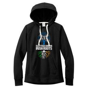 Scottish Grown Irish Roots Scotland Ireland Gift Women's Fleece Hoodie