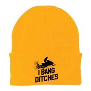 Snowmobile Gift I Bang Ditches Snowmobiling Gift Knit Cap Winter Beanie