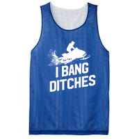 Snowmobile Gift I Bang Ditches Snowmobiling Gift Mesh Reversible Basketball Jersey Tank