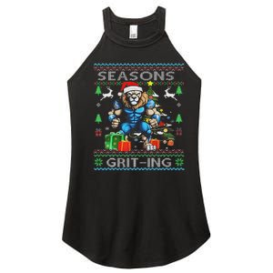 Seasons Grit Ings Lions Christmas Funny Ugly Christmas 2024 Women's Perfect Tri Rocker Tank