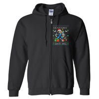 Seasons Grit Ings Lions Christmas Funny Ugly Christmas 2024 Full Zip Hoodie