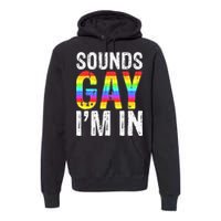 Sounds Gay I'm In LGBT Pride Gifts Premium Hoodie