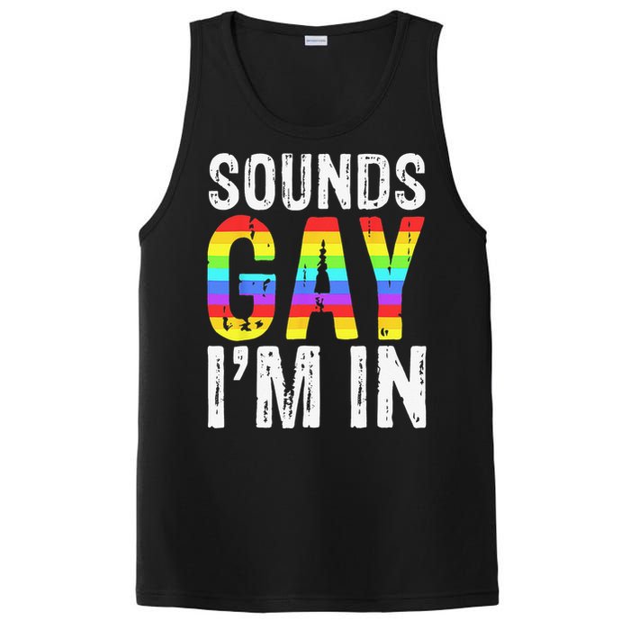 Sounds Gay I'm In LGBT Pride Gifts PosiCharge Competitor Tank