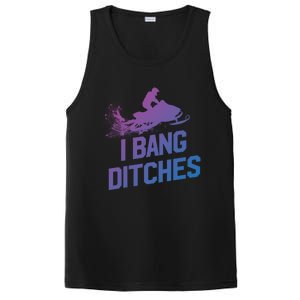 Snowmobile Gift I Bang Ditches Snowmobiling Gift PosiCharge Competitor Tank