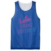 Snowmobile Gift I Bang Ditches Snowmobiling Gift Mesh Reversible Basketball Jersey Tank