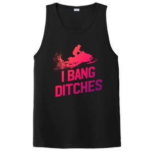 Snowmobile Gift I Bang Ditches Snowmobiling Gift PosiCharge Competitor Tank